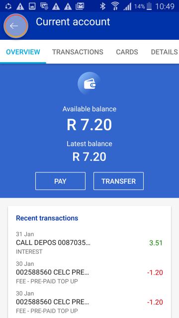 Banking App tour Standard Bank