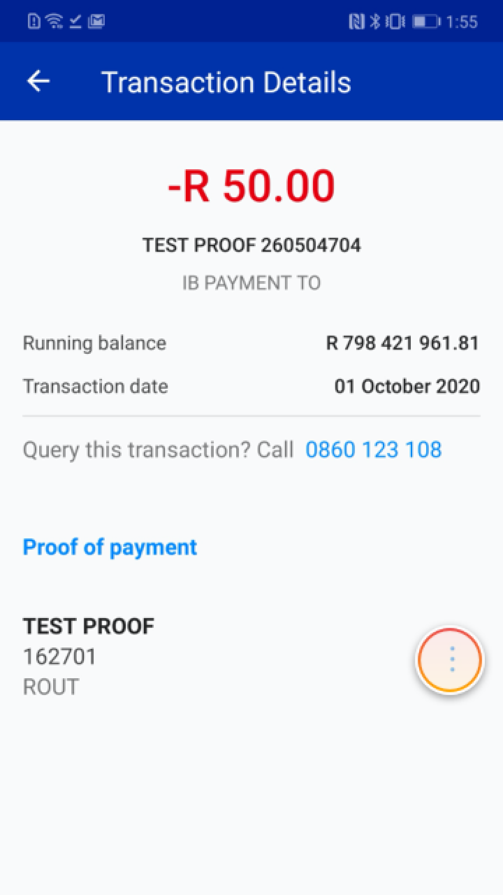 How to send proof of payment Standard Bank