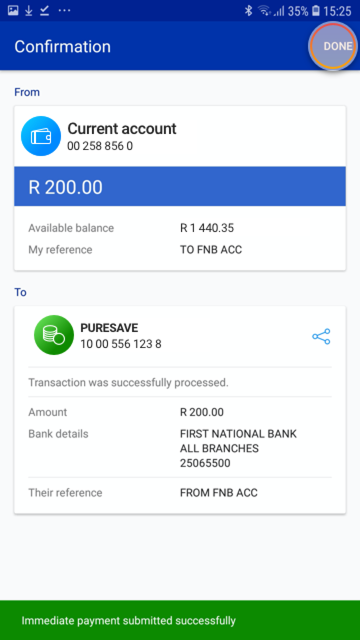How to make immediate payments Standard Bank