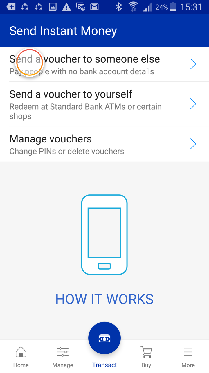 How to send Instant Money Standard Bank